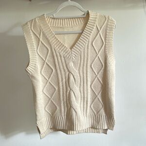 Cream Sweater Vest